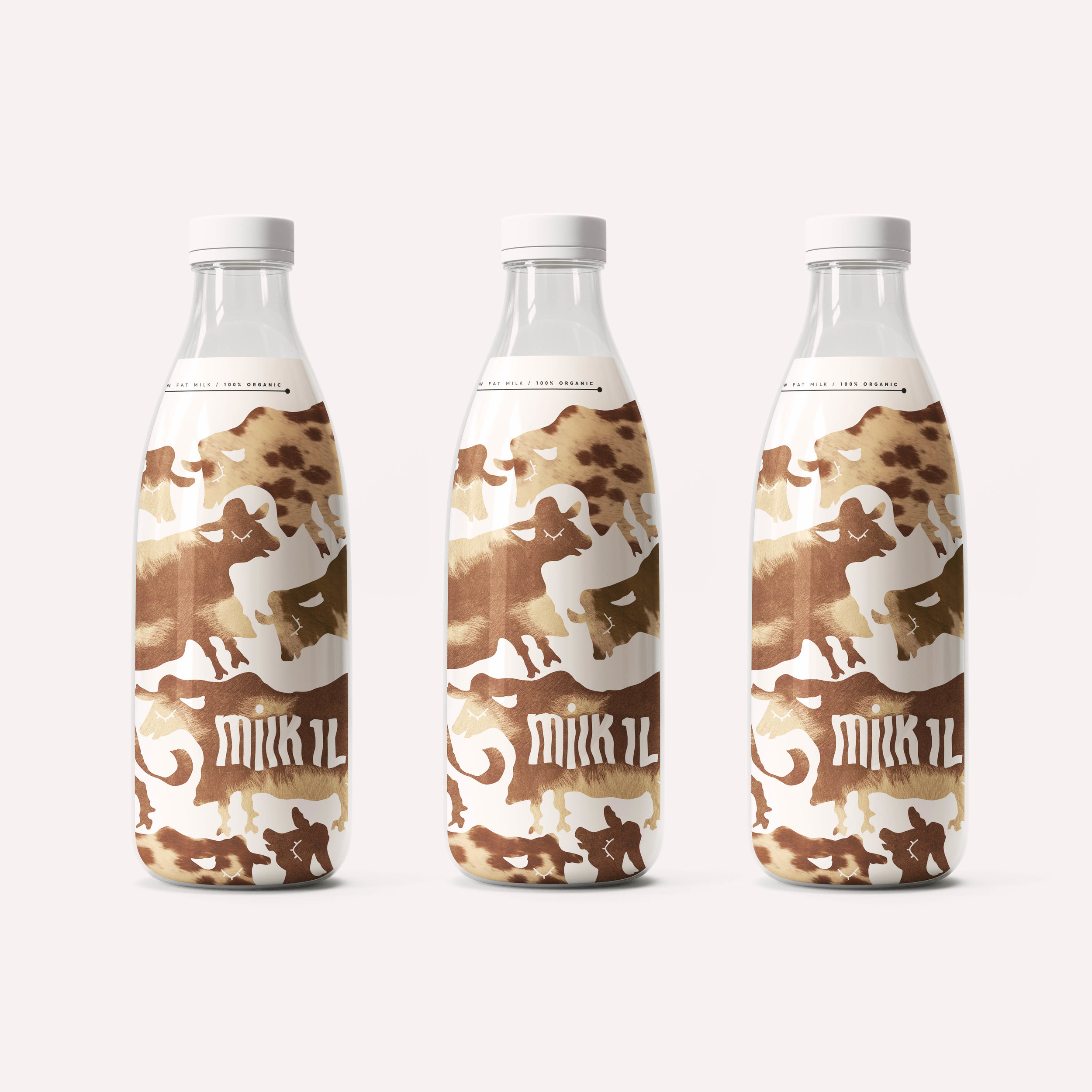 Packaging Design for a Fictive Organic Milk Producer Company World